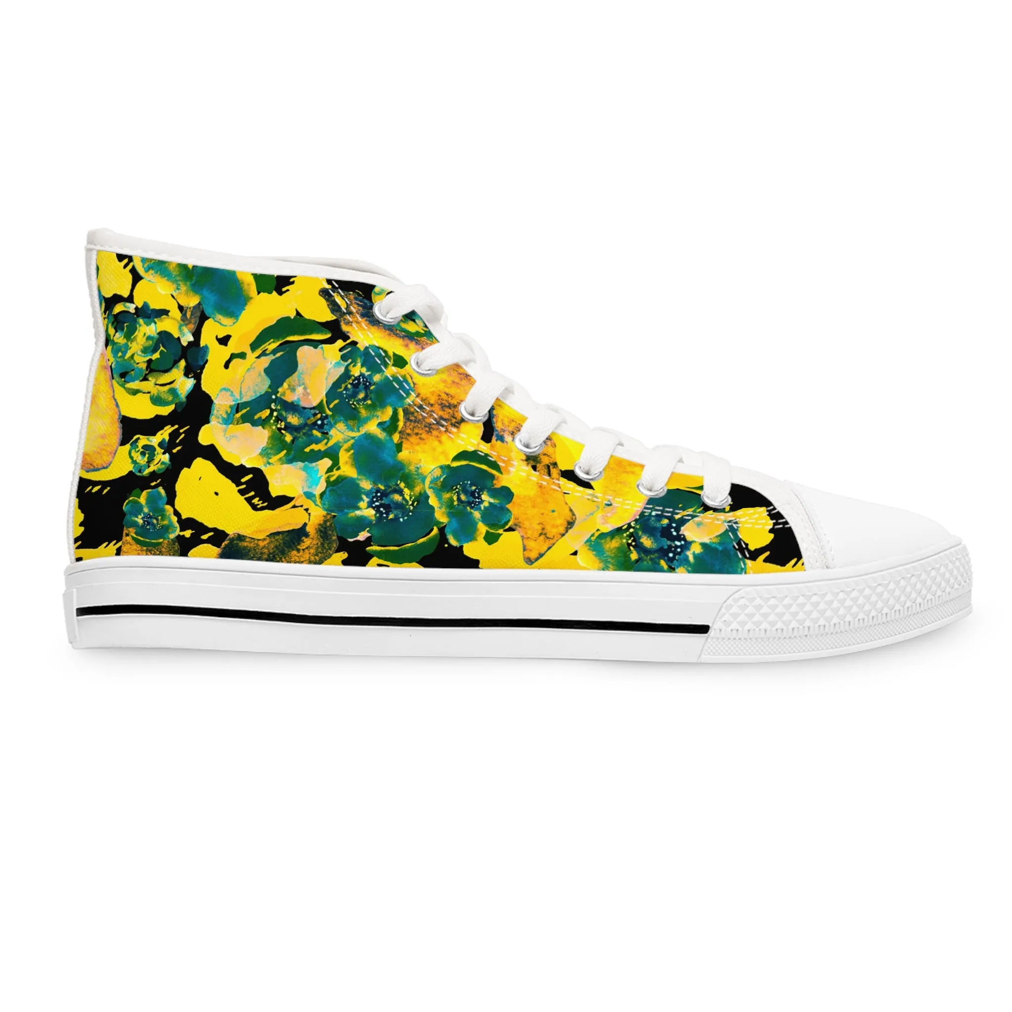 Succulent Splendor Women's High Top Sneakers