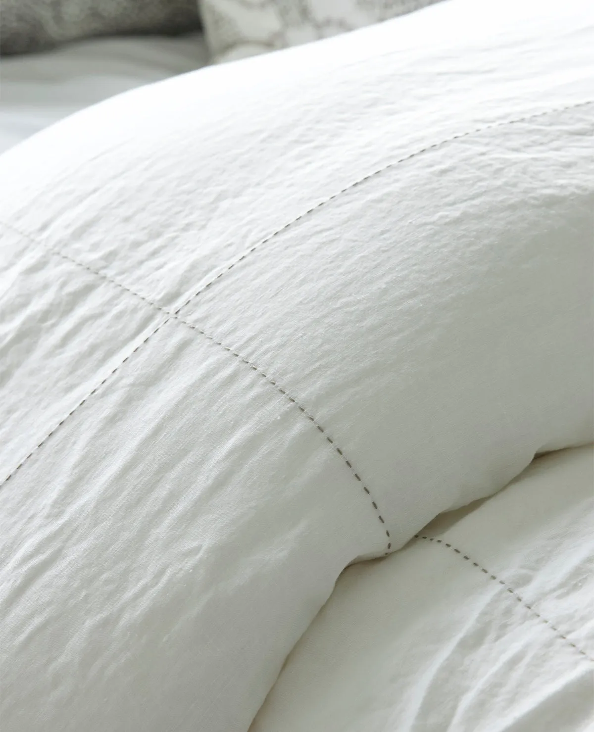 Suzanne Dimma x Au Lit Cross-Stitch Linen White/Flax