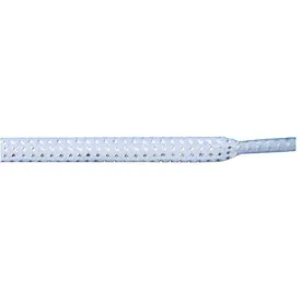 Tubular Glitter 5/16" - White (1 Pair Pack) Shoelaces