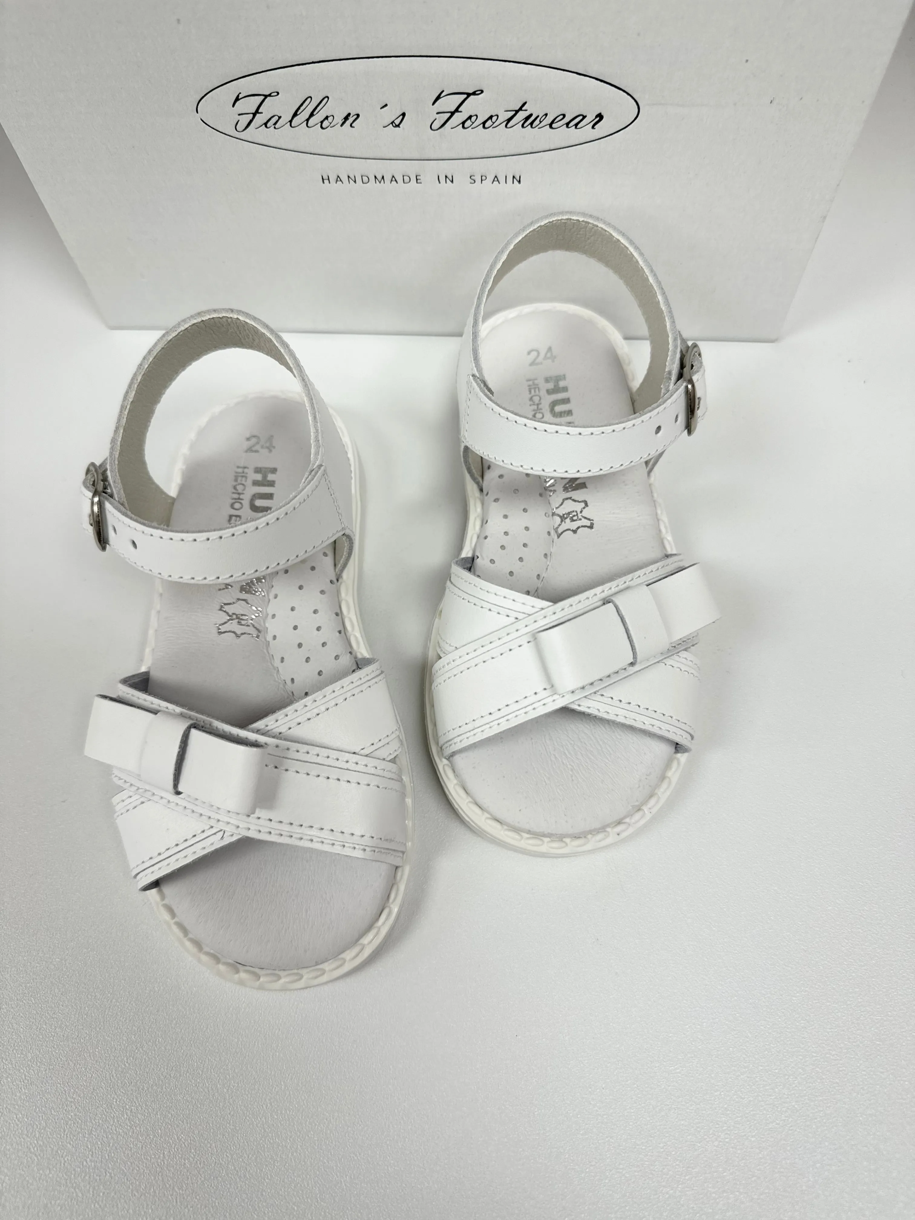 White Side Bow Sandal