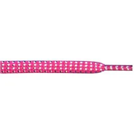 Wholesale Tubular Glitter 5/16" - Hot Pink (12 Pair Pack) Shoelaces