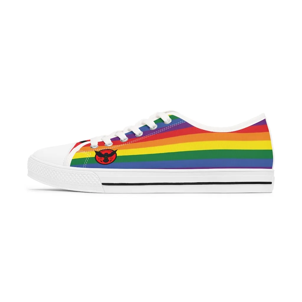 Women's Crowgodshi Colors of the Rainbow Low Top Sneakers