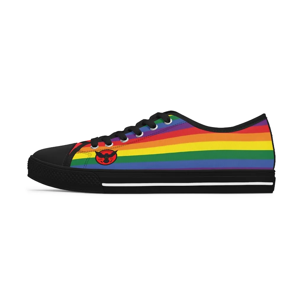 Women's Crowgodshi Colors of the Rainbow Low Top Sneakers