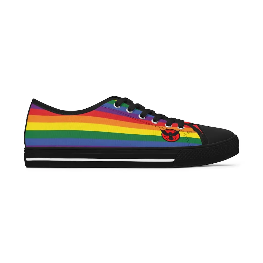 Women's Crowgodshi Colors of the Rainbow Low Top Sneakers