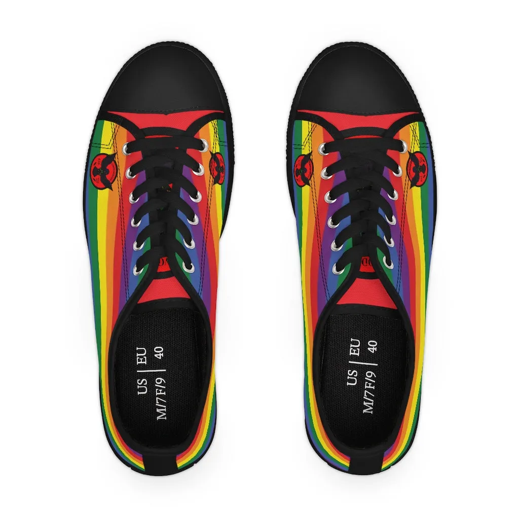 Women's Crowgodshi Colors of the Rainbow Low Top Sneakers